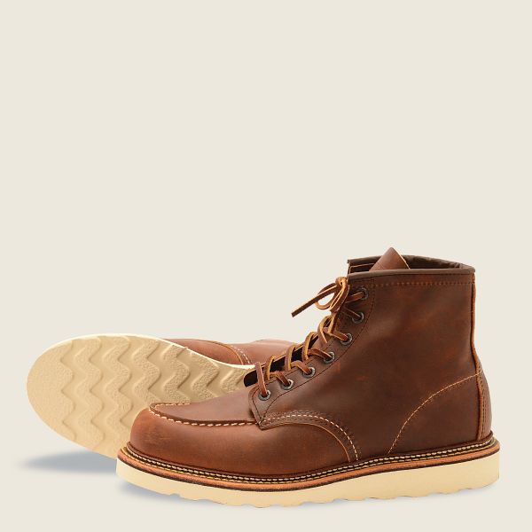 CLASSIC MOC MEN'S 6-INCH BOOT IN COPPER ROUGH & TOUGH LEATHER